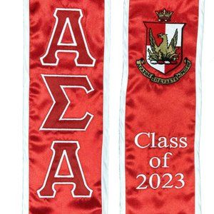 Alpha Sigma Alpha Class of 2025 Graduation Stole Sash